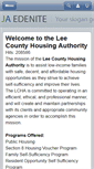 Mobile Screenshot of leecountyha.org